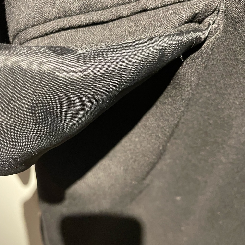 Vintage Black Wool Jacket / Coat from Ports International - Picture 6 of 11